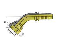 45ºGB METRIC FEMALE FLAT SEAT