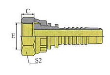 GB METRIC FEMALE FLAT SEAT