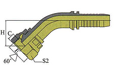 45ºMETRIC FEMALE 60ºCONE