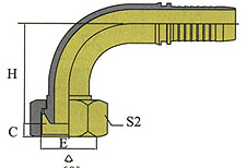 90ºMETRIC FEMALE 60ºCONE