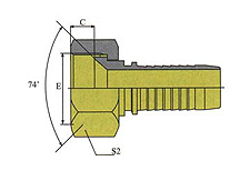 GB METRIC FEMALE 74ºCONE SEAT