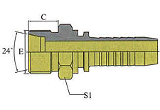 METRIC MALE24o CONE SEAT H.T.DIN3853