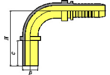 90ºMETRIC STANDPIPE STRAIGHT DIN2353