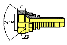 JIC FEMALE 74ºCONE SEAT