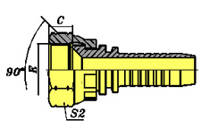 SAE FEMALE 90ºCONE SEAT