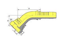 45ºBSP Female Flat Seat