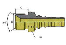 BSP MALE 60ºCONE SEAT