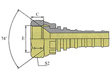 JIC FEMALE 74ºCONE SEAT