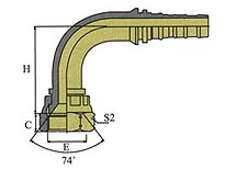 90ºJIC FEMALE 74ºCONE SEAT