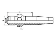 SAE FEMALE 74º CONE SEAT