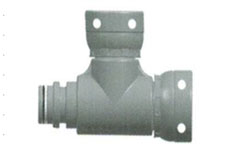 F-shaped turning tri-outlet